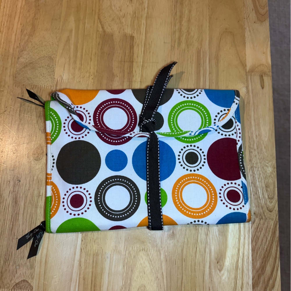 Thirty-One Multicolor Polka Dot Cosmetic Bag